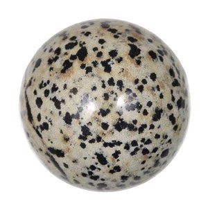 Sphère en jaspe dalmatien - 2 cm